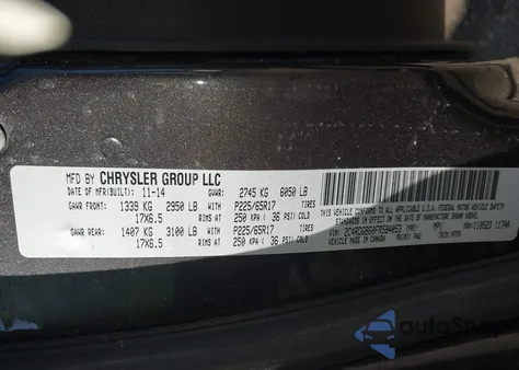 2015 Dodge Grand Caravan Se z USA, uszkodzony, nr VIN 2C4RDGBG0FR594053